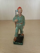 Soldatino In Pasta Nardi " bersagliere con fez In marcia anni 40 In divisa 