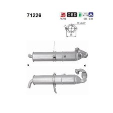 1x Catalizzatore AS 71226 adatto per SMART