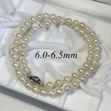 Collana di perle Akoya 6,0-6,5