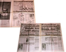 JUVENTUS supercoppa 1996 gazzetta dello sport 2 giornali