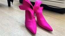 Zara Bright Pink Ankle Boots