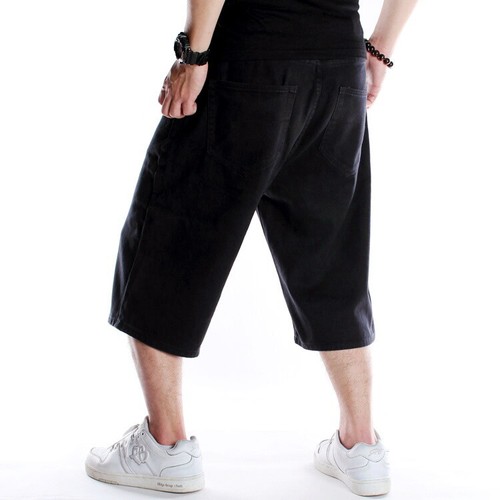 Pantaloncini jeans uomo neri - jeans,