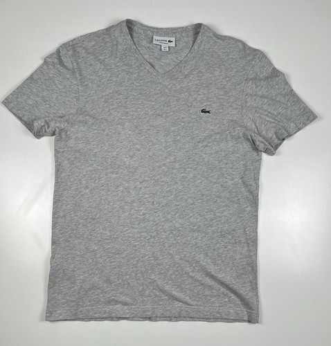 Lacoste mens shirt grey - t-shirt,