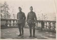 B - Foto Photo Fotografia Anni 40 - Coppia Militari 