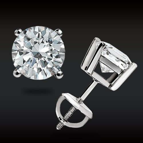Orecchini perno moissanite - orecchini,