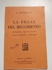 Libretto opera figlia del - opera,