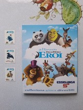 Album DreamWorks Eroi Esselunga completo 76%, più 3 sticker
