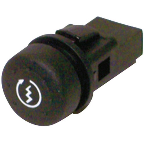 Pulsante avviamento tondo nero - pulsante,