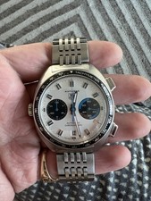 TAG Heuer Autavia Chrono - 43mm Bianco Panda Quadrante Orologio - CY2110 (Full