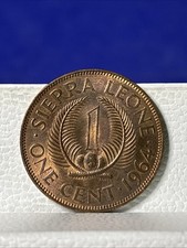 ONE CENT 1964 SIERRA LEONE COIN VINTAGE MONETA
