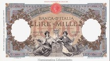 Regno - 1000 Lire Capranesi, Repubbliche Marinare 1940 - RARA - qFDS - PERIZIATA