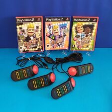 Set 3 Giochi Play Station 2 - Buzz! + Controller Buzzer - completi in italiano