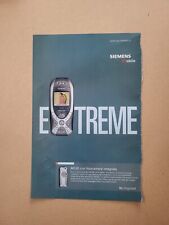 SIEMENS MOBILE MC60 FOTOCAMERA RITAGLIO CLIPPING PUBBLICITA' ADVERTISING #469