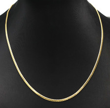 Collier a nastro sottile Balestra in oro massiccio 18K vintage anni '80 Italia