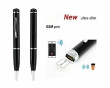 GSM SIM Penna Induzione + Mini Auricolare In-ear Spia Wireless Risposta Automatica