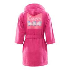 Accappatoio bambina con cappuccio in spugna BASSETTI Crayon