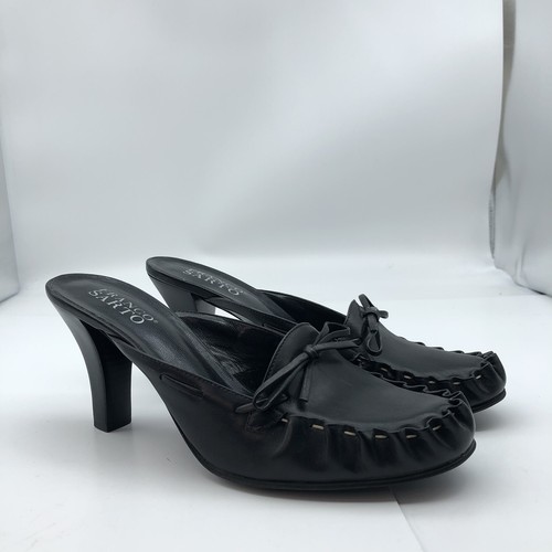 Franco sarto nero pelle - sarto, tacco