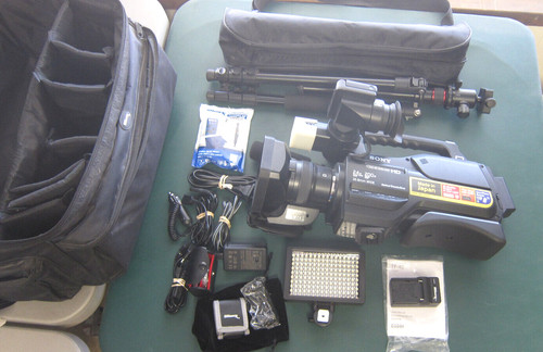Pacchetto videocamera sony - videocamera,