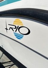 2 adesivi in vinile per imbarcazione nautica barca RIO