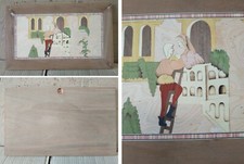 Quadro legno intarsiato grezzo