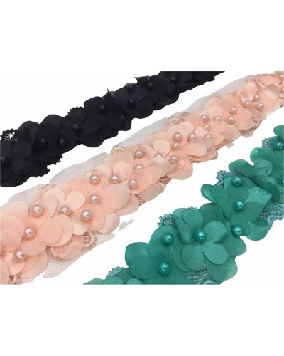 Fiori raso georgette - 50, cm