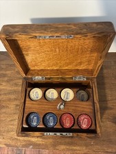 Antique Art Deco Clay Poker