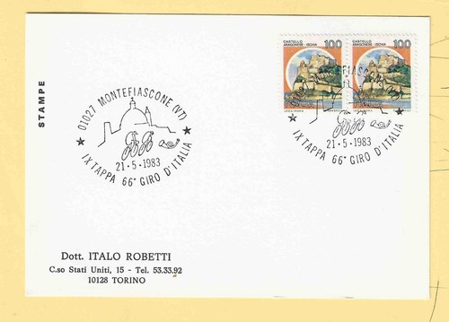 Marcofilia italia giro - italia,
