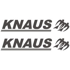 2 x KNAUS 95cm x 17cm adesivi sticker camper caravan