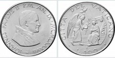 CITTÀ DEL VATICANO LIRE 100 PAPA GIOVANNI PAOLO II ANGELO CANEVARI ANNO 1980