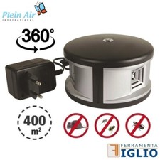 Repellente ad Ultrasuoni a 360° per Topi Insetti Zanzare 400 mq Scaccia Ratti