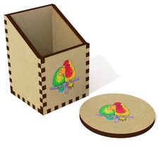 Coppia pappagalli scrivania - 'coppia,