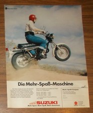 Seltene Werbung SUZUKI RV 50