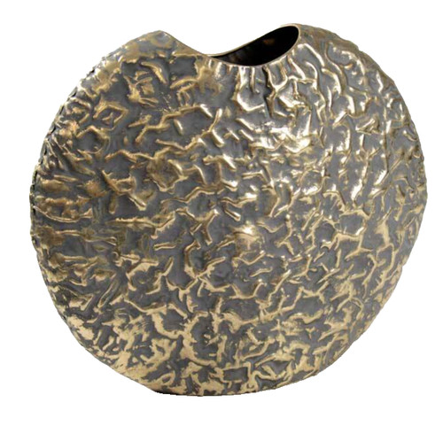 Vaso metallo anticato - vaso,
