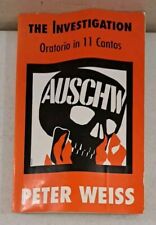 2000 Paperback-Peter Weiss's The Investigation Oratorio In 11 Cantos- Frankfurt 