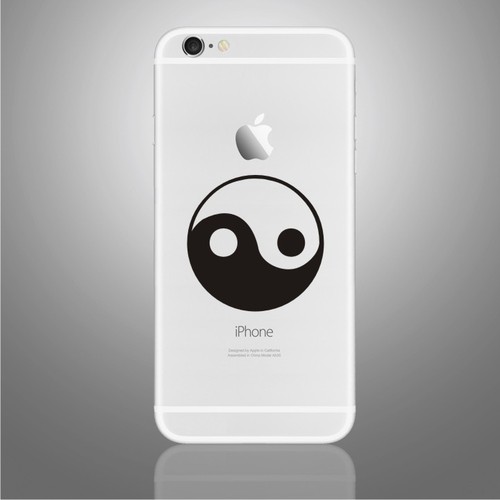Yin yang adesivo decalcomania - yang,