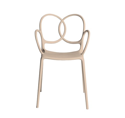 Driade sedia con - braccioli, per