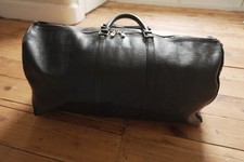 Borsone da viaggio Louis Vuitton Keepall 60 vintage in pelle nera Epi 
