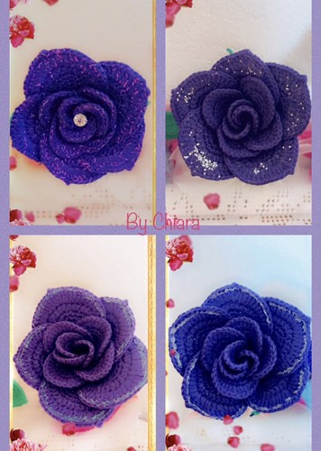 Rose all uncinetto - all’uncinetto,