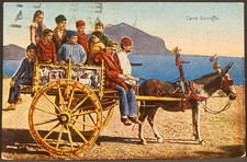 Carro siciliano cartolina fp