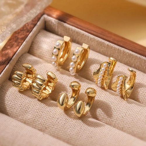 Orecchini clip perle - orecchini,