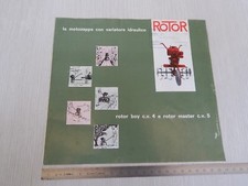 BROCHURE ORIGINALE DEPLIANT MOTOCOLTIVATORE MOTO ZAPPA ROTOR BOY - MASTER