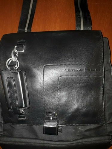 Borsa uomo nera - pelle, vintage
