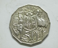 MONETA AUSTRALIA ELISABETTA II 50 CENT 1983