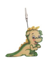 Portafoto Dinosauro Legno Bartolucci Bambino Regalo Feste Compleanno Artigianale
