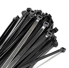 Fascette da Elettricista da Cablaggio Stringifilo Nylon 50 PZ 3,6X150 NERO