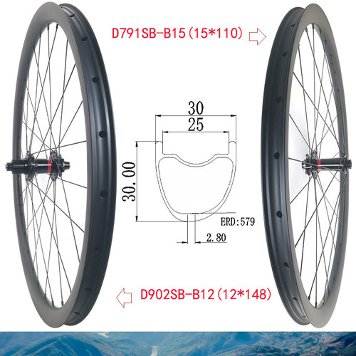 Set ruote carbonio 29er