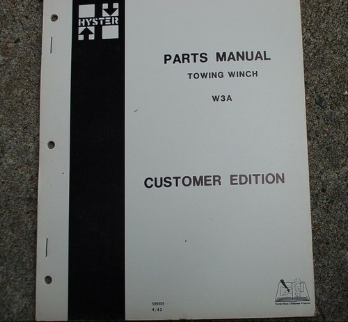 Hyster winch w3a manuale - hyster,
