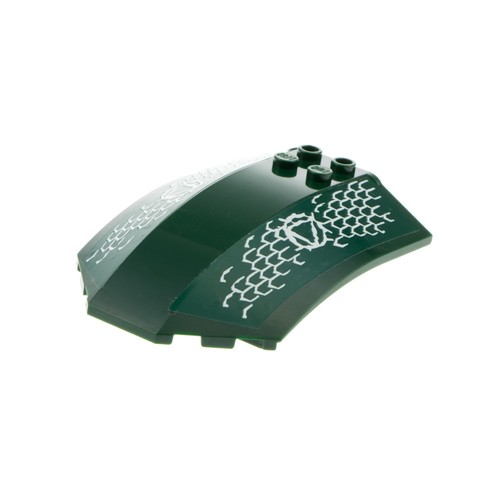 Lego parabrezza 8x6x2 verde - 1x,