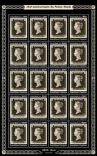 Penny Black First Stamp 185th