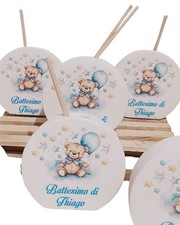 Bomboniera BATTESIMO bimbo Profumatore  Diffusore Orsetto Palloncini
